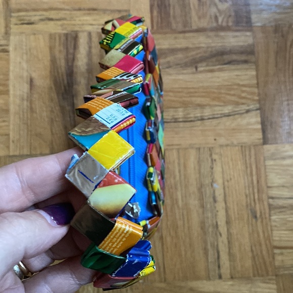 Vintage Candy Gum Wrapper Purse Hand Bag 90's Style Retro Purses - Picture 2 of 10